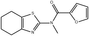 N-METHYL-N-(4,5,6,7-TETRAHYDRO-1,3-BENZOTHIAZOL-2-YL)-2-FURAMIDE Struktur