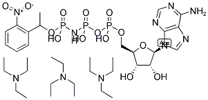 ADENOSINE-5'-[(BETA,GAMMA)-IMIDO]TRIPHOSPHATE, P3-(1-(2-NITROPHENYL)-ETHYL)-ESTER, TRIETHYLAMMONIUM SALT Struktur