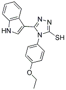 4-(4-ETHOXY-PHENYL)-5-(1H-INDOL-3-YL)-4H-[1,2,4]TRIAZOLE-3-THIOL Struktur