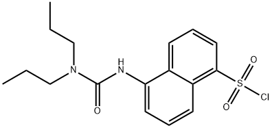 5-(3,3-DIPROPYL-UREIDO)-NAPHTHALENE-1-SULFONYL CHLORIDE Struktur