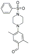 2,5-DIMETHYL-4-[4-(PHENYLSULFONYL)PIPERAZIN-1-YL]BENZALDEHYDE Struktur