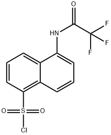 5-(2,2,2-TRIFLUORO-ACETYLAMINO)-NAPHTHALENE-1-SULFONYL CHLORIDE Struktur