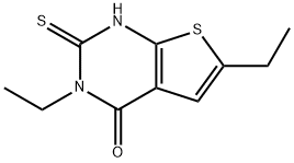 3,6-DIETHYL-2-MERCAPTOTHIENO[2,3-D]PYRIMIDIN-4(3H)-ONE Struktur