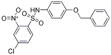 ((4-CHLORO-2-NITROPHENYL)SULFONYL)(4-(PHENYLMETHOXY)PHENYL)AMINE Struktur