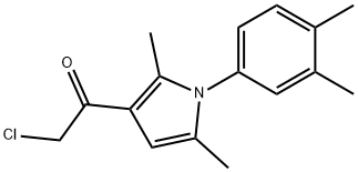 1-ETHANONE, 2-CHLORO-1-[1-(3,4-DIMETHYLPHENYL)-2,5-DIMETHYL-1H-PYRROL-3-YL]- Struktur