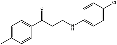 3-(4-CHLOROANILINO)-1-(4-METHYLPHENYL)-1-PROPANONE Struktur