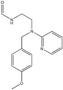 N'-FORMYL-N-(4-METHOXYBENZYL)-N-2-PYRIDINYL-1,2-ETHANEDIAMINE Struktur