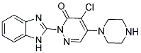 2-(1H-BENZIMIDAZOL-2-YL)-4-CHLORO-5-PIPERAZIN-1-YLPYRIDAZIN-3(2H)-ONE Struktur