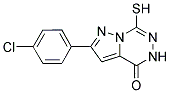 2-(4-CHLORO-PHENYL)-7-MERCAPTO-5H-PYRAZOLO[1,5-D][1,2,4]TRIAZIN-4-ONE Struktur