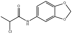 N-BENZO[1,3]DIOXOL-5-YL-2-CHLORO-PROPIONAMIDE Struktur