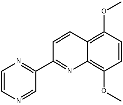 5,8-DIMETHOXY-2-(2-PYRAZINYL)QUINOLINE Struktur