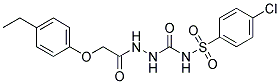 1-(2-(4-ETHYLPHENOXY)ACETYL)-4-((4-CHLOROPHENYL)SULFONYL)SEMICARBAZIDE Structure