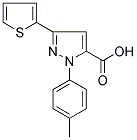 3-(THIOPHEN-2-YL)-1-P-TOLYL-1H-PYRAZOLE-5-CARBOXYLIC ACID Struktur