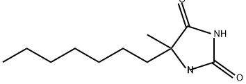 5-HEPTYL-5-METHYL-IMIDAZOLIDINE-2,4-DIONE Struktur