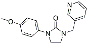 1-(4-METHOXYPHENYL)-3-(PYRIDIN-3-YLMETHYL)IMIDAZOLIDIN-2-ONE Struktur