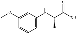 2-(3-METHOXY-PHENYLAMINO)-PROPIONIC ACID Struktur