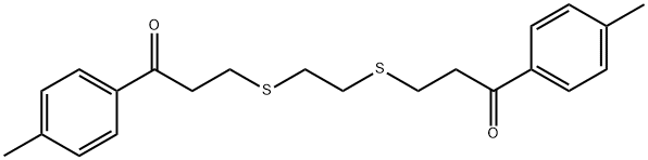 1-(4-METHYLPHENYL)-3-[(2-([3-(4-METHYLPHENYL)-3-OXOPROPYL]SULFANYL)ETHYL)SULFANYL]-1-PROPANONE Struktur