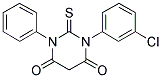 1-(3-CHLOROPHENYL)-3-PHENYL-2-THIOXODIHYDROPYRIMIDINE-4,6(1H,5H)-DIONE Struktur