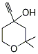 2H-PYRAN-4-OL, 4-ETHYNYLTETRAHYDRO-2,2-DIMETHYL- Struktur