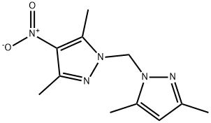 1-(3,5-DIMETHYL-PYRAZOL-1-YLMETHYL)-3,5-DIMETHYL-4-NITRO-1H-PYRAZOLE Struktur