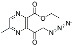 3-(2-AZIDO-ACETYL)-5-METHYL-PYRAZINE-2-CARBOXYLIC ACID ETHYL ESTER Struktur