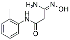 2-(N-HYDROXYCARBAMIMIDOYL)-N-O-TOLYL-ACETAMIDE Struktur