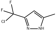 3-(CHLORO-DIFLUORO-METHYL)-5-METHYL-1H-PYRAZOLE Struktur