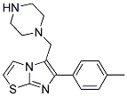 5-PIPERAZIN-1-YLMETHYL-6-P-TOLYL-IMIDAZO[2,1-B]THIAZOLE Struktur