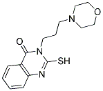 2-MERCAPTO-3-(3-MORPHOLIN-4-YLPROPYL)QUINAZOLIN-4(3H)-ONE Struktur