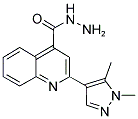 2-(1,5-DIMETHYL-1 H-PYRAZOL-4-YL)-QUINOLINE-4-CARBOXYLIC ACID HYDRAZIDE Struktur