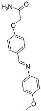 2-(4-(((4-METHOXYPHENYL)IMINO)METHYL)PHENOXY)ACETAMIDE Struktur