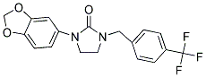 1-(1,3-BENZODIOXOL-5-YL)-3-[4-(TRIFLUOROMETHYL)BENZYL]IMIDAZOLIDIN-2-ONE Struktur