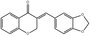 3-(1,3-BENZODIOXOL-5-YLMETHYLENE)-2,3-DIHYDRO-4H-CHROMEN-4-ONE Struktur