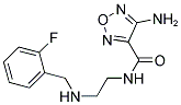 4-AMINO-N-(2-((2-FLUOROBENZYL)AMINO)ETHYL)-1,2,5-OXADIAZOLE-3-CARBOXAMIDE Struktur