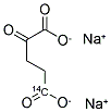 ALPHA-KETOGLUTARIC ACID-5-14C DISODIUM SALT Struktur