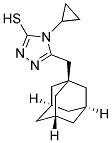 5-ADAMANTAN-1-YLMETHYL-4-CYCLOPROPYL-4 H-[1,2,4]TRIAZOLE-3-THIOL Struktur