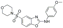 (4-METHOXY-PHENYL)-[5-(MORPHOLINE-4-SULFONYL)-BENZOOXAZOL-2-YL]-AMINE Struktur