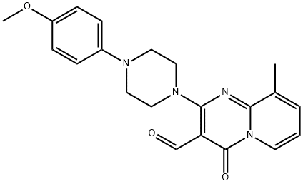 2-[4-(4-METHOXY-PHENYL)-PIPERAZIN-1-YL]-9-METHYL-4-OXO-4H-PYRIDO[1,2-A]PYRIMIDINE-3-CARBALDEHYDE Struktur