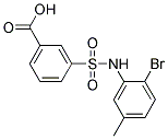 3-(2-BROMO-5-METHYL-PHENYLSULFAMOYL)-BENZOIC ACID Struktur