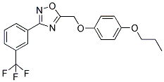 4-PROPOXYPHENYL (3-[3-(TRIFLUOROMETHYL)PHENYL]-1,2,4-OXADIAZOL-5-YL)METHYL ETHER Struktur