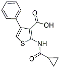 2-[(CYCLOPROPYLCARBONYL)AMINO]-4-PHENYLTHIOPHENE-3-CARBOXYLIC ACID Struktur