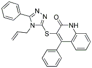 3-(4-ALLYL-5-PHENYL-4H-1,2,4-TRIAZOL-3-YLTHIO)-4-PHENYLQUINOLIN-2(1H)-ONE Struktur