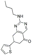 2-(BUTYLAMINO)-7-THIEN-2-YL-7,8-DIHYDROQUINAZOLIN-5(6H)-ONE Struktur