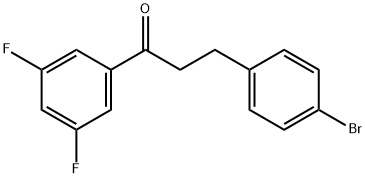 3-(4-BROMOPHENYL)-3',5'-DIFLUOROPROPIOPHENONE Struktur