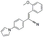 (Z)-3-(2-METHOXYPHENYL)-2-[4-(1H-PYRROL-1-YL)PHENYL]-2-PROPENENITRILE Struktur