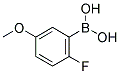 2-FLUORO-5-METHOXYPHENYLBORONIC ACID Struktur