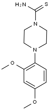 4-(2,4-DIMETHOXYPHENYL)PIPERAZINE-1-CARBOTHIOAMIDE Struktur