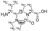 VALINE L-PROLINE L-PROLINE L-, [14C(U)] Struktur