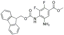 METHYL 5-AMINO-4-(FMOC-AMINO)-2,3-DIFLUOROBENZOATE Struktur