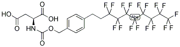 N-(F17 CBZ) L-ASPARTIC ACID Struktur